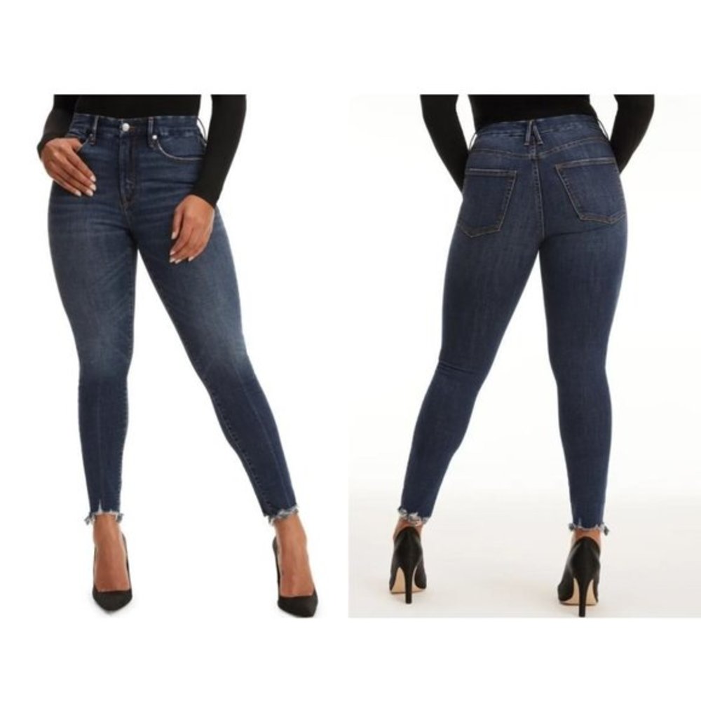 NWT Good American Good Legs raw Hem Skinny Jeans  20